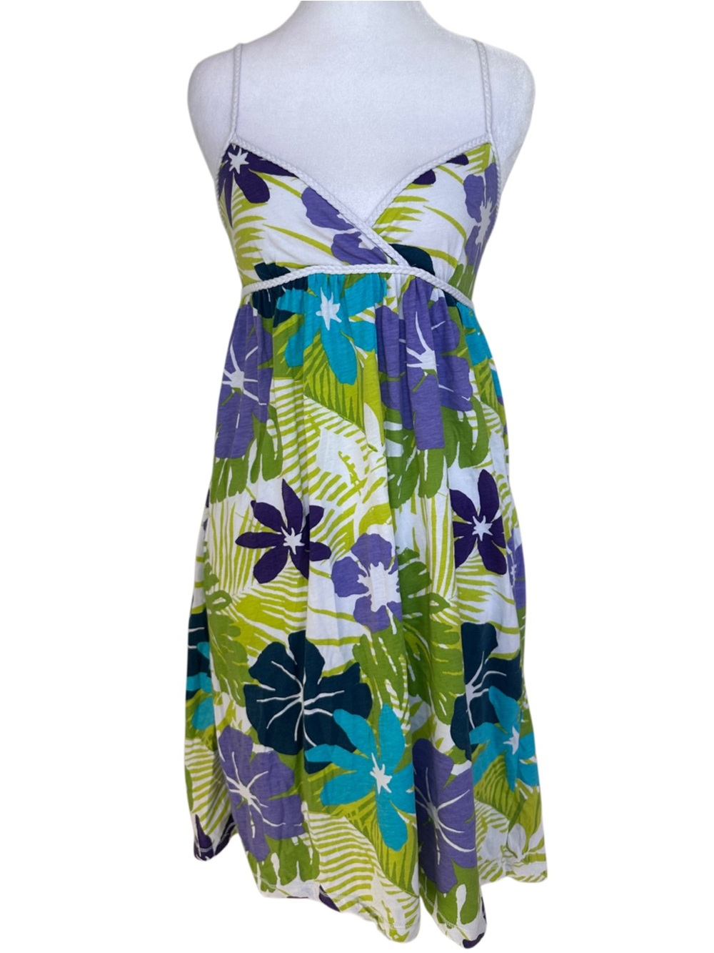 VTG Y2K Aéropostale Tropical MIDI Dress